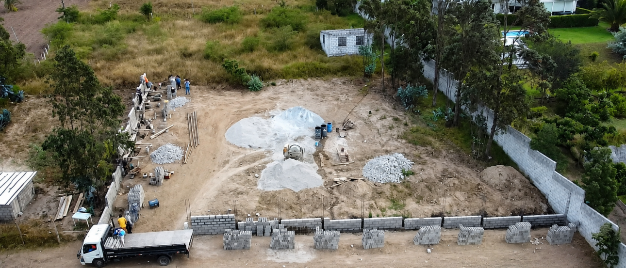 1. Vista aérea general de construcción – Cocotog Casa 1 – ARDICOMETAL